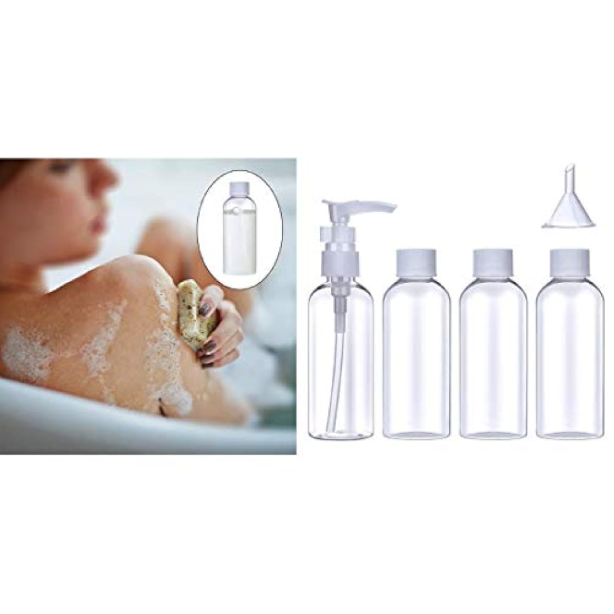 Pack Of 5 Pc Travel Bottles Set for Toiletries
